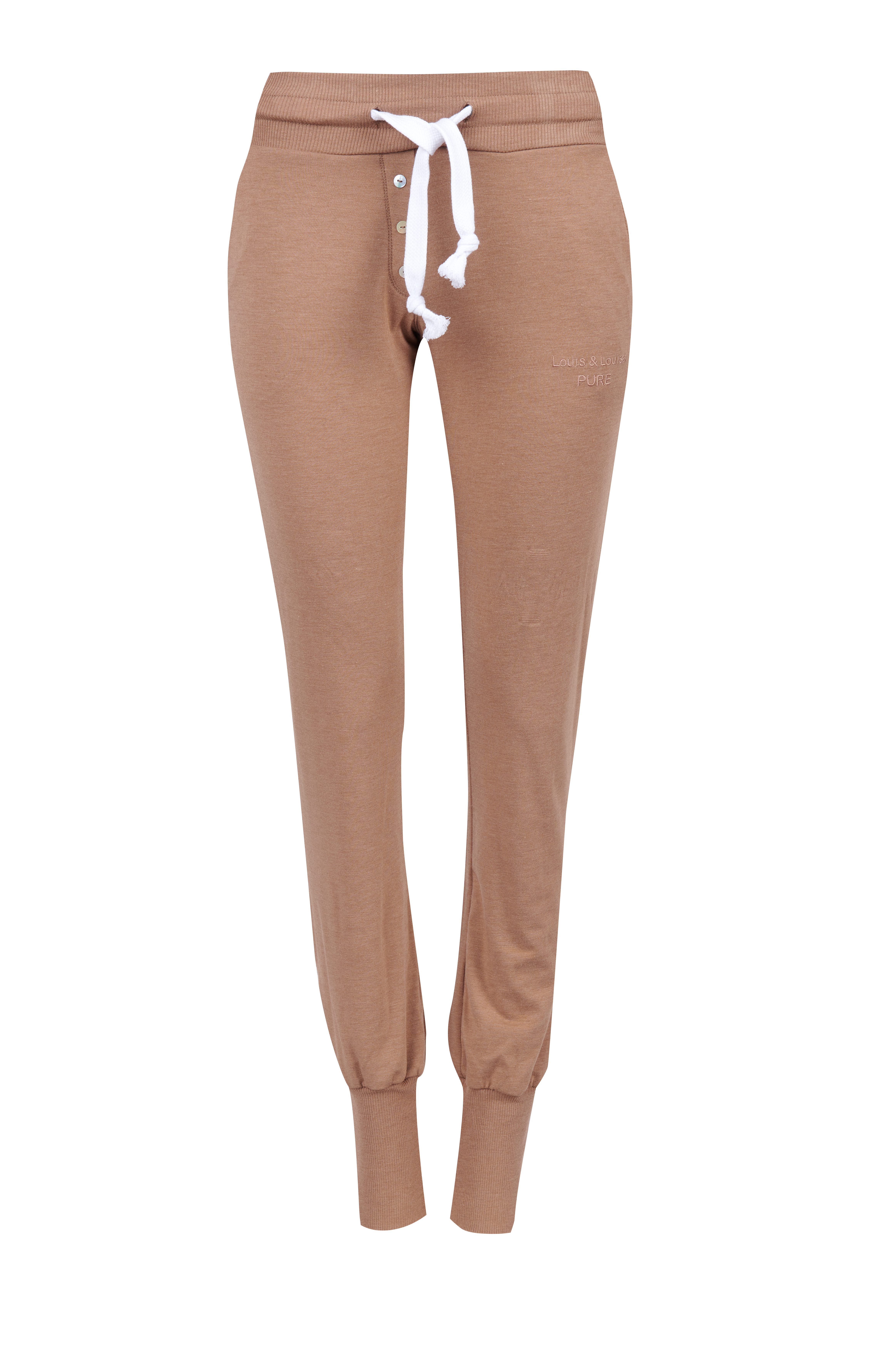 PURE Hose Bündchen, camel UNI