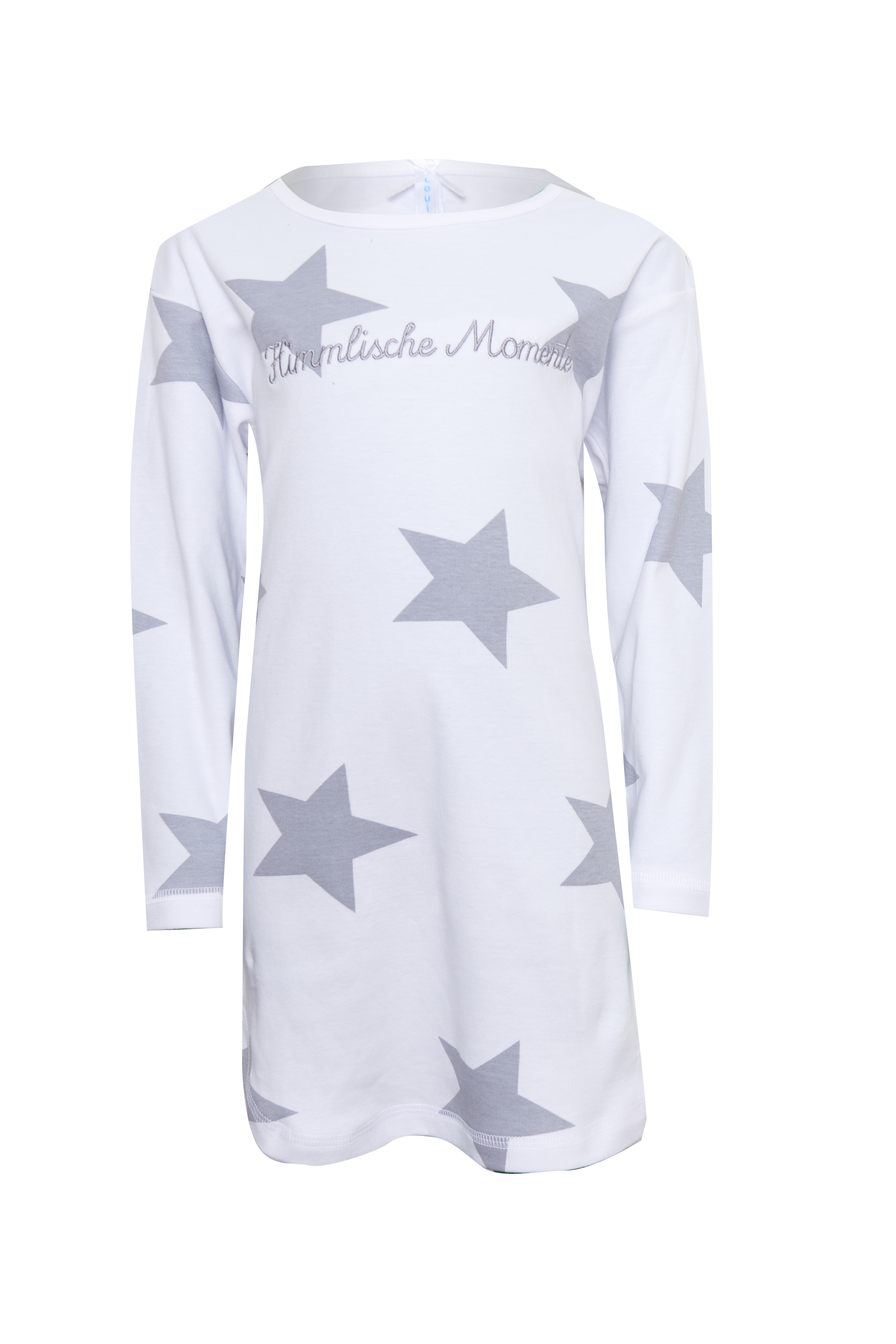 Nachthemd Kinder Big Shirt "Himmlische Momente", weiß allover