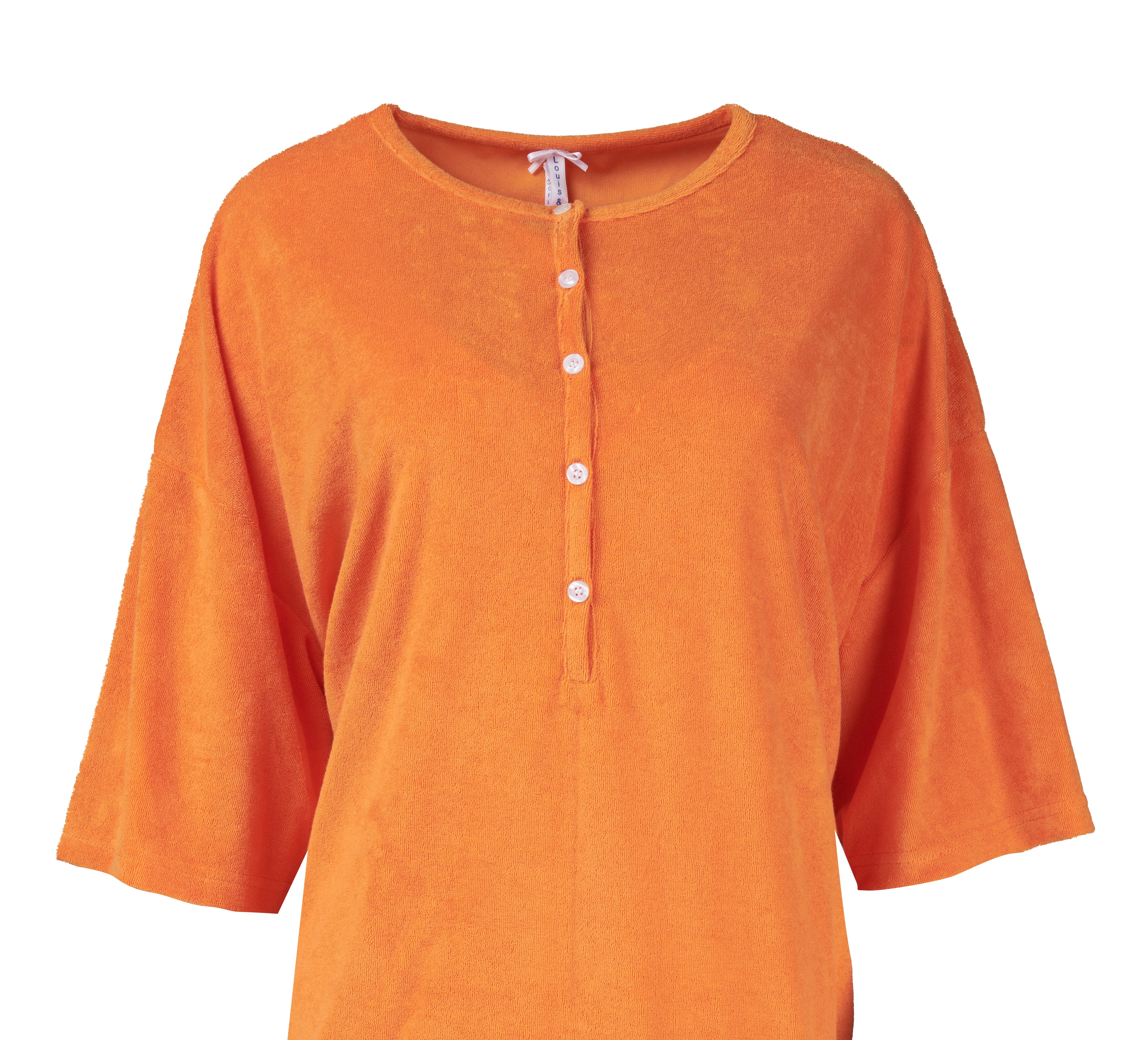 240916_LL1276 Shirt Frottee Knopfleiste, orange