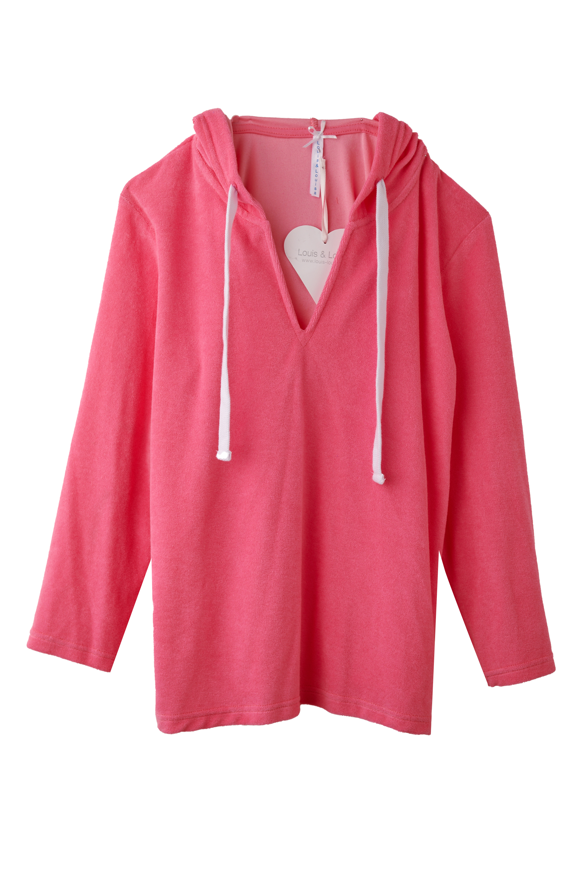 Hoody, candy Frottee