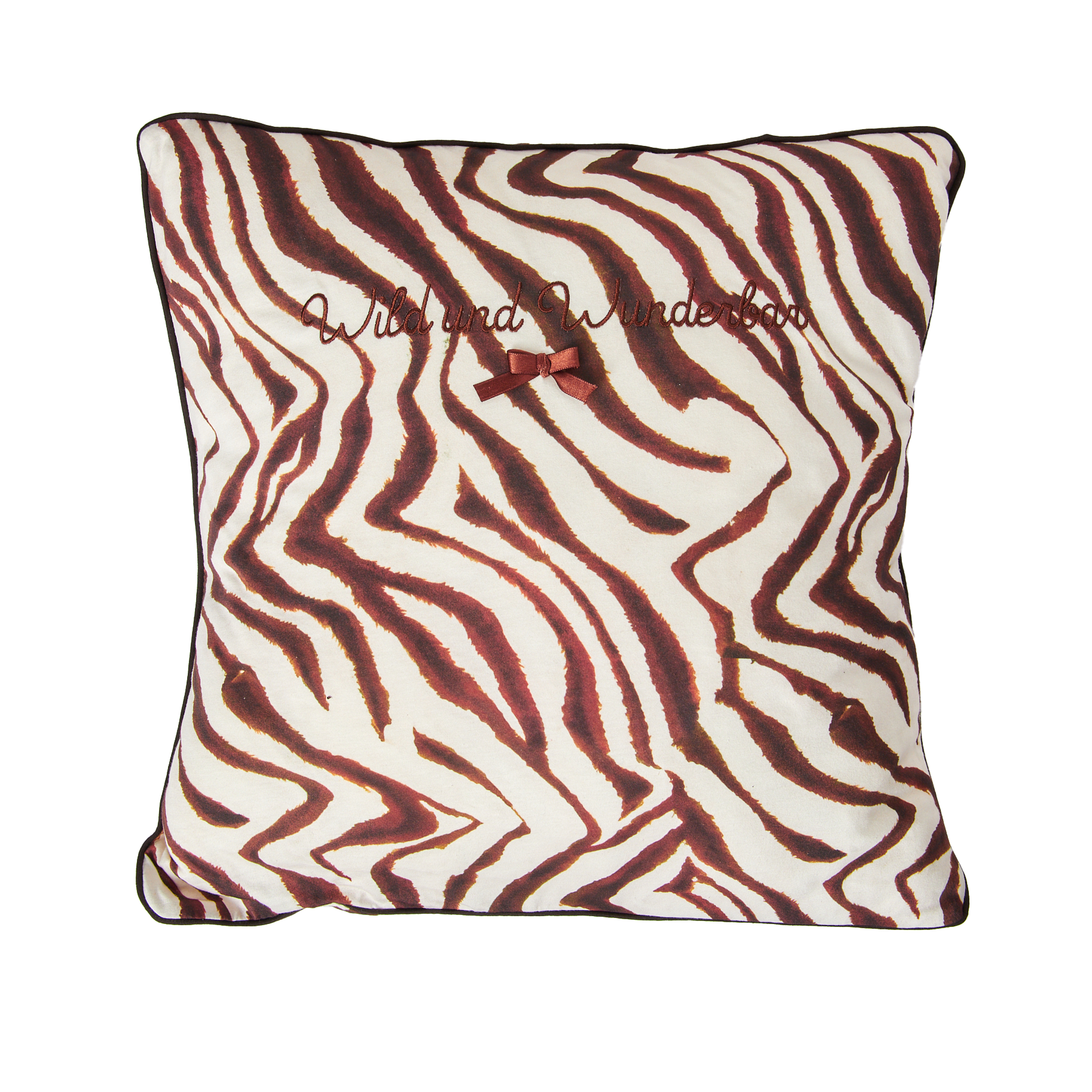 Kissenhülle "Wild und Wunderbar", Zebra allover