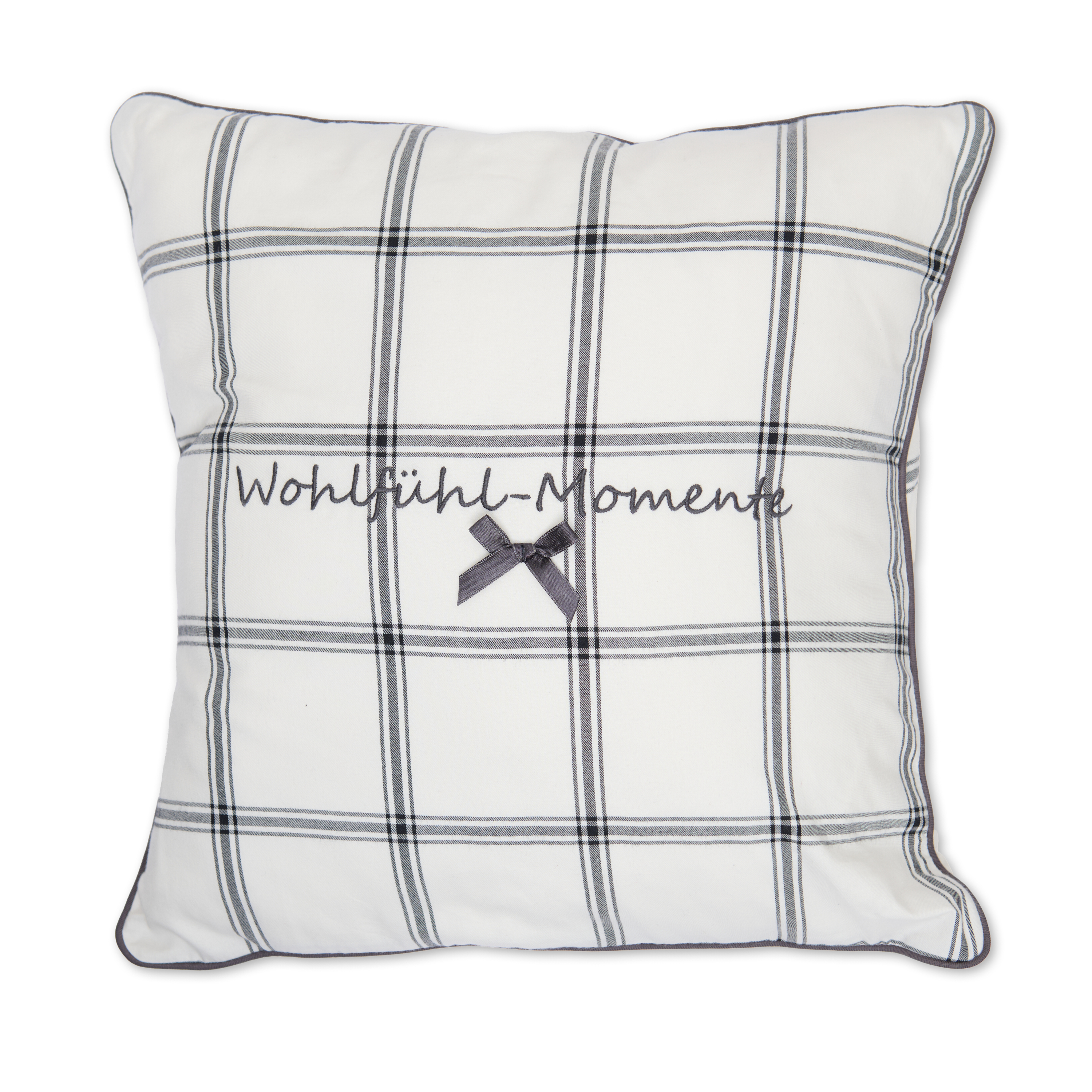 Kissenhülle "Wohlfühl-Momente" Flanell