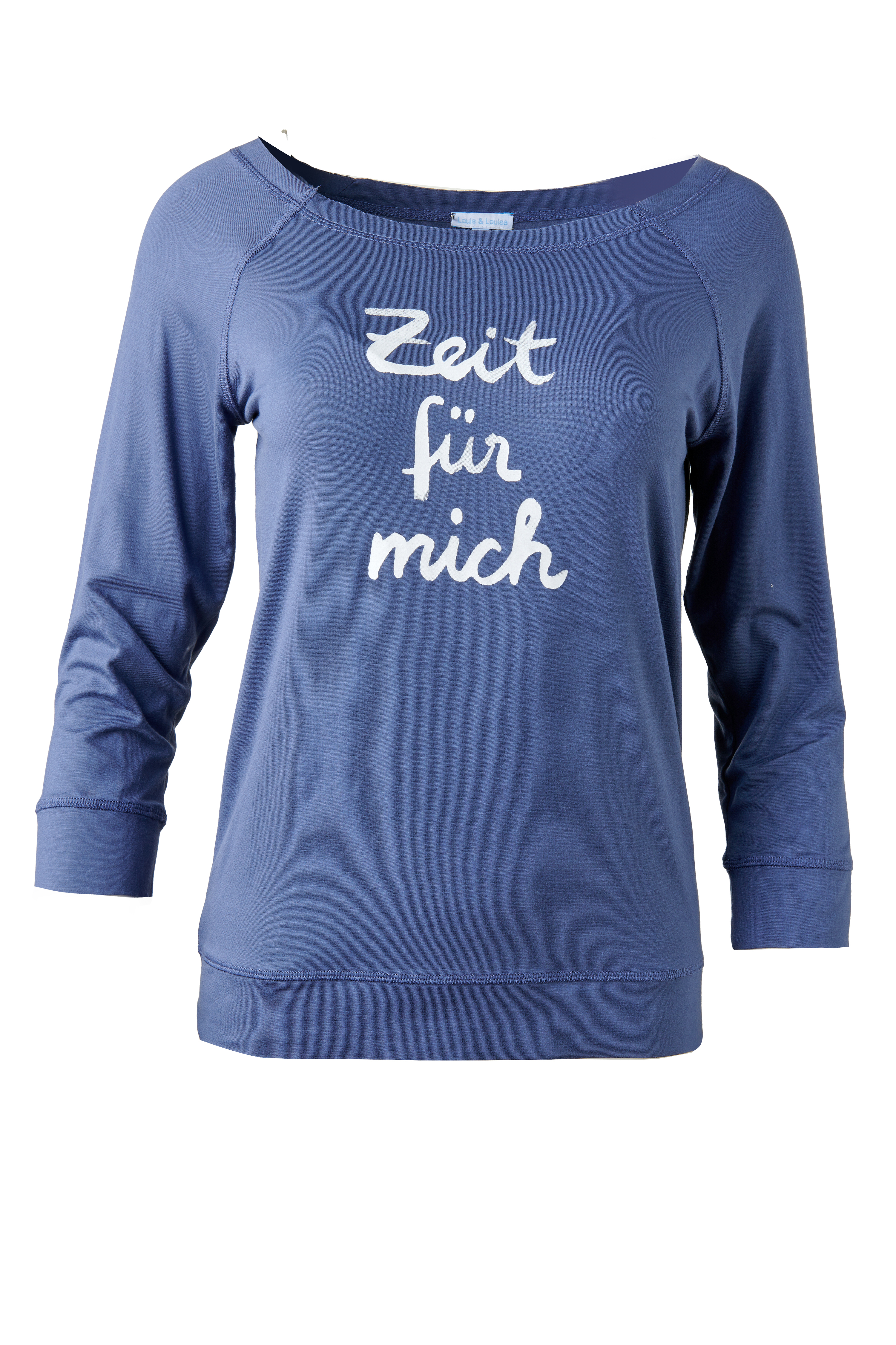 YOGA Sweaty Spruch "Zeit für mich", blau