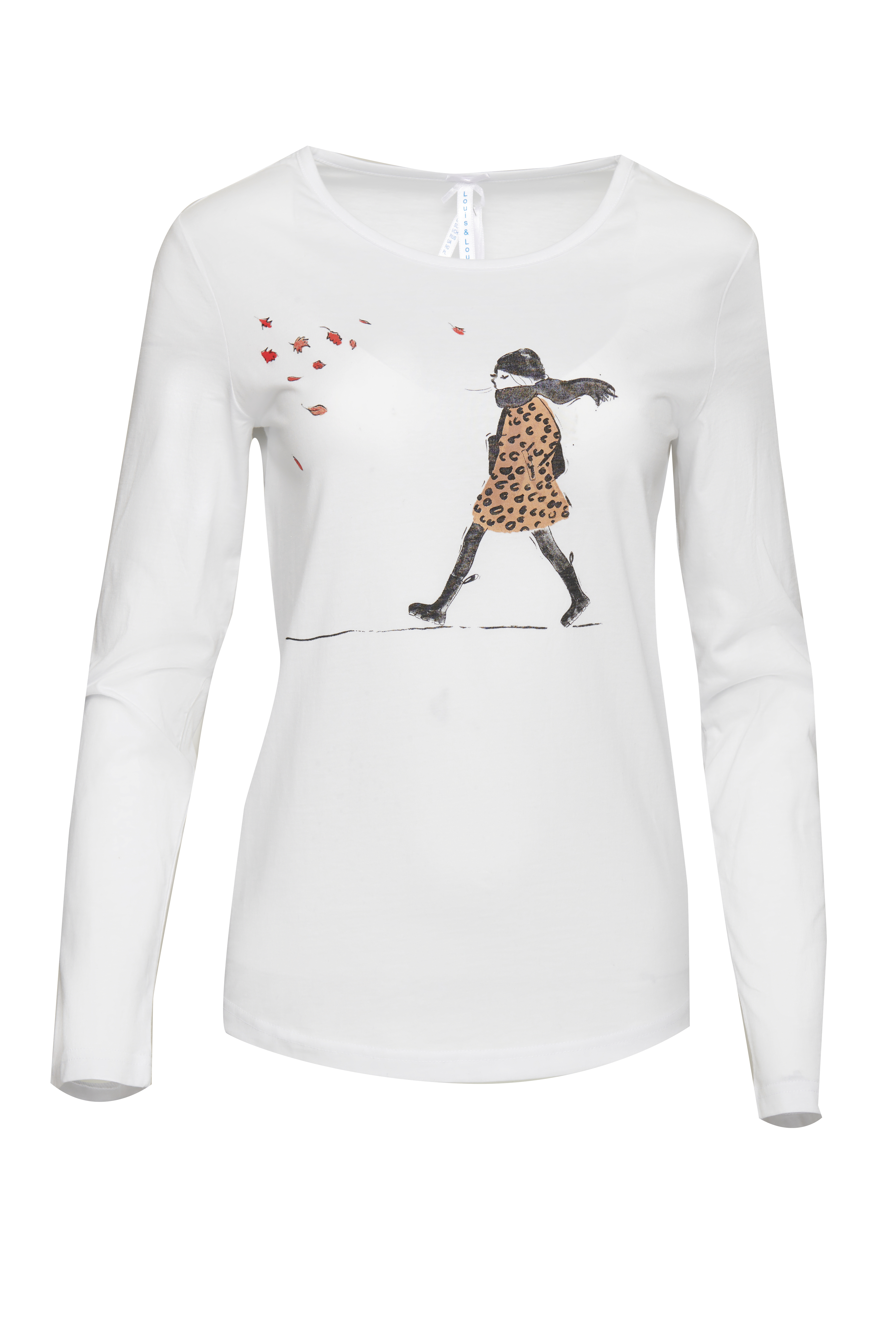 Shirt Damen "Leo-Mädchen",  weiß