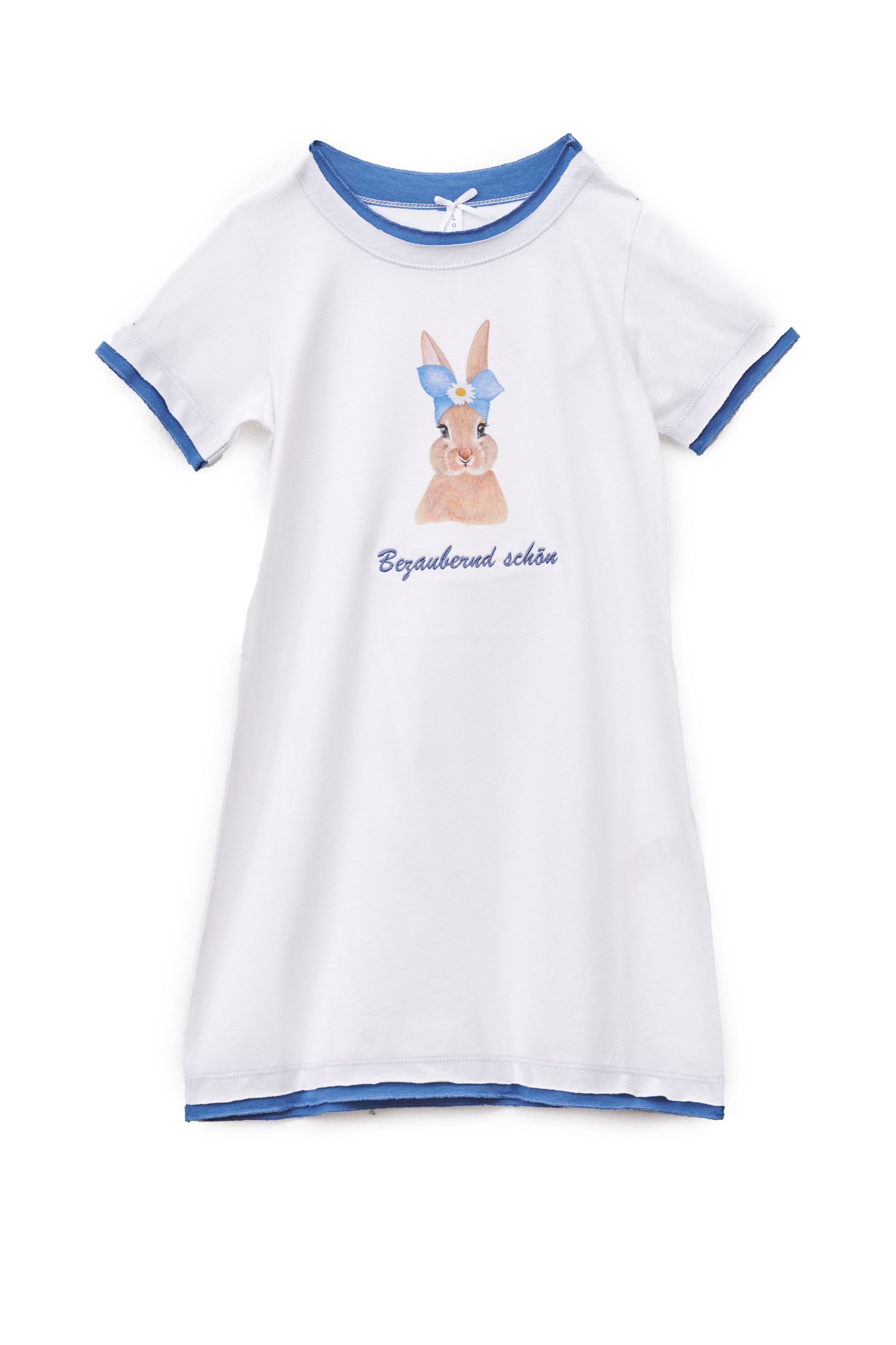 Nachthemd Kinder "Hase", weiß