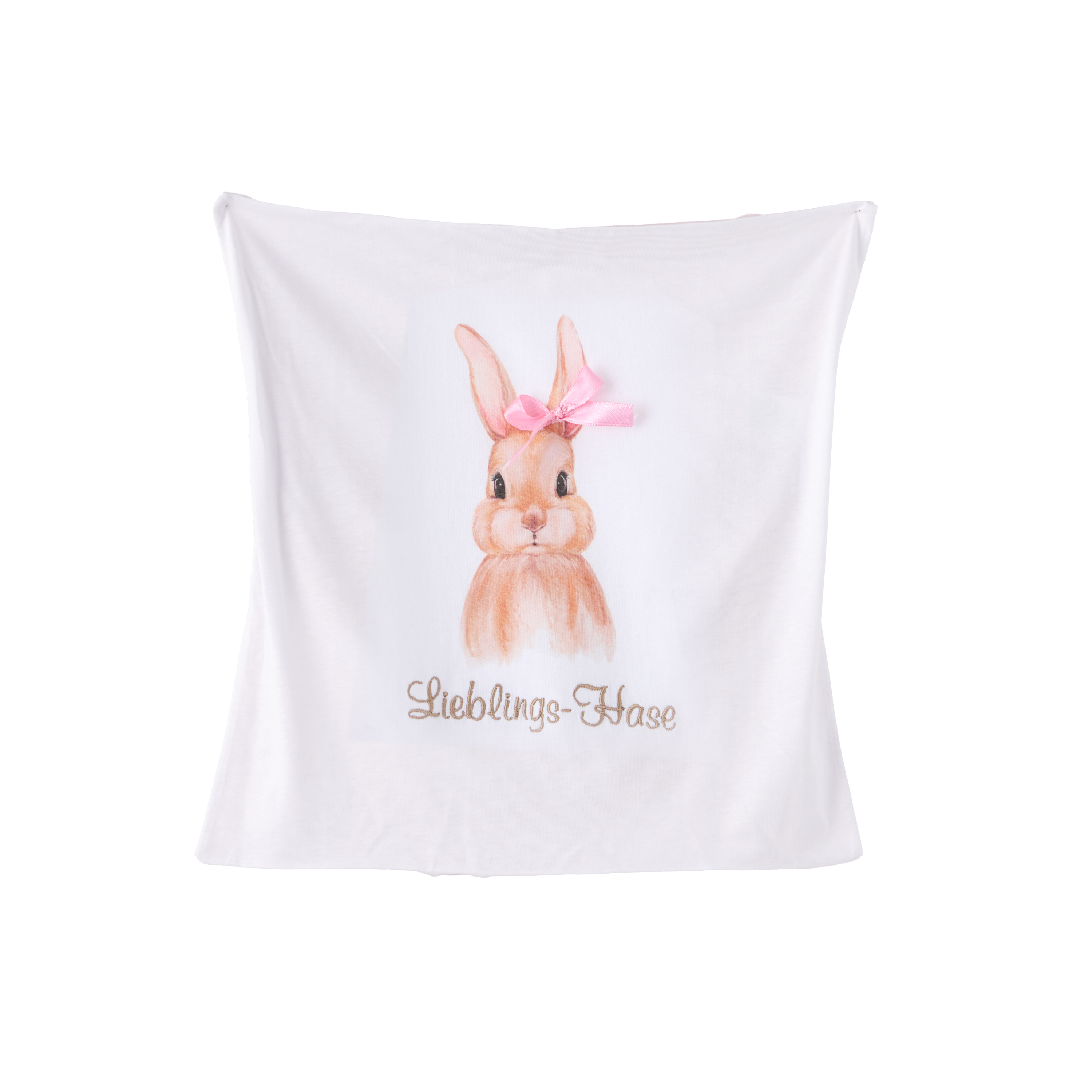 Kissenhülle Hase "Süß und bezaubernd"