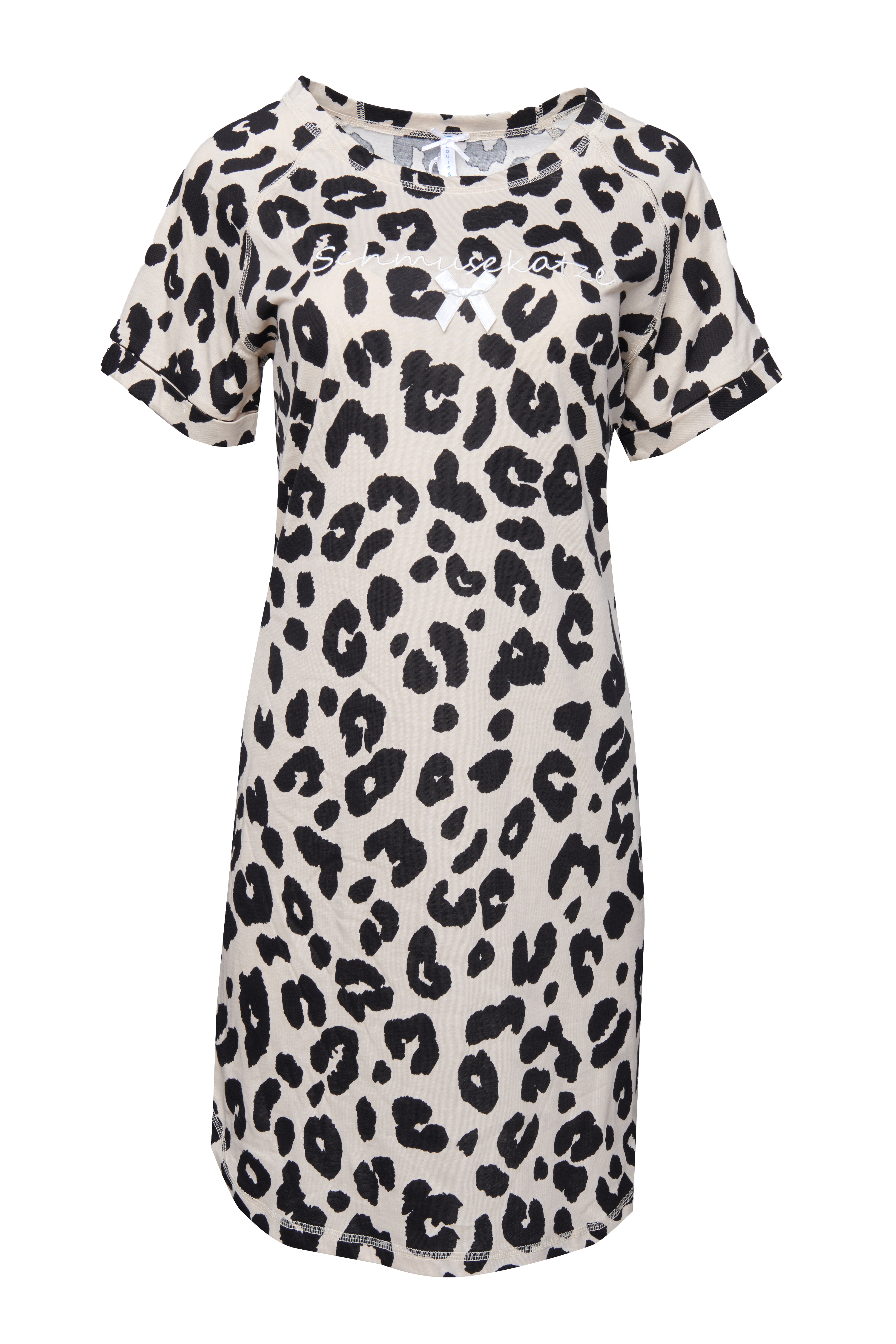 Nachthemd Damen Oversize "Schmusekatze", Leo allover