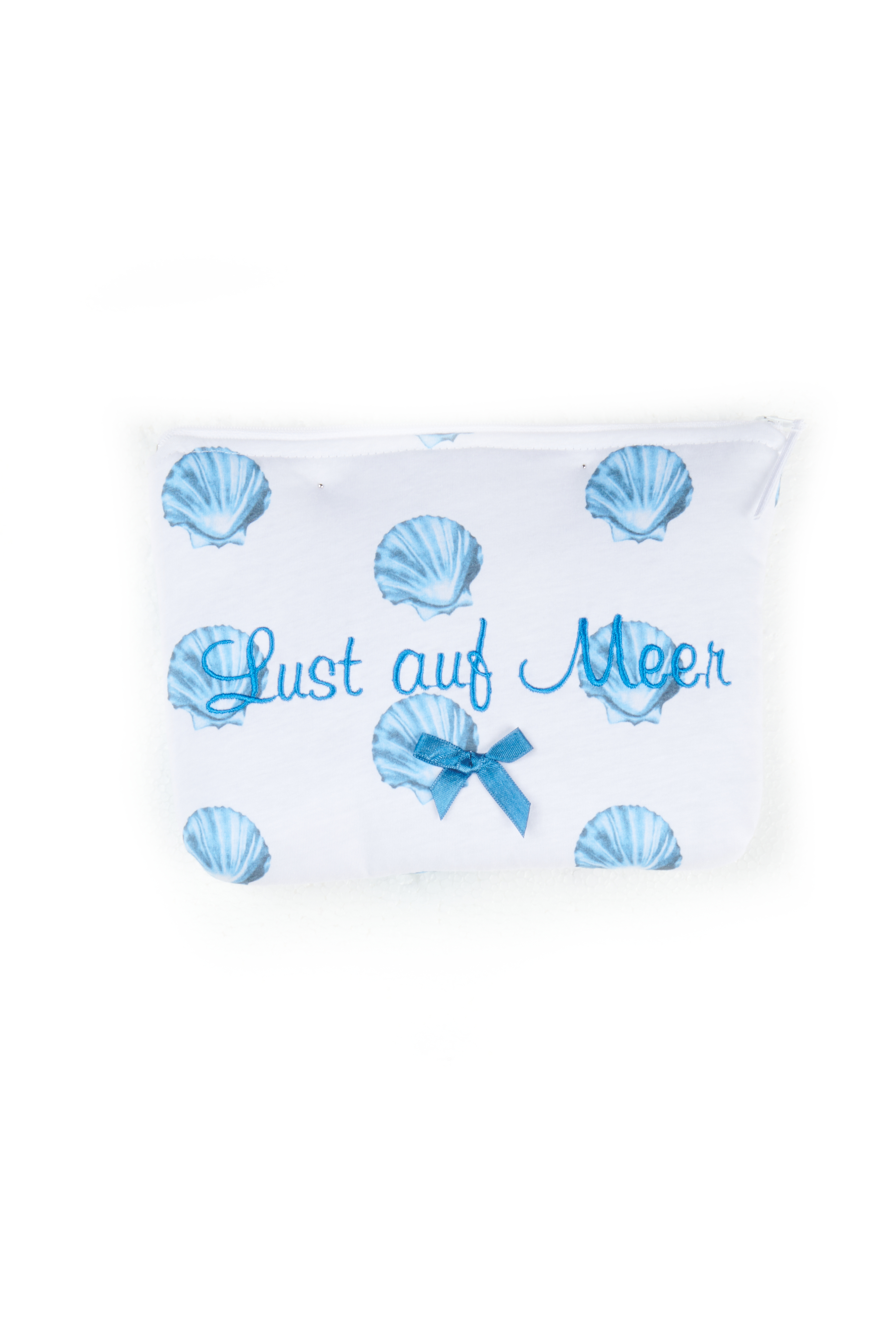 Kosmetiktasche "Lust auf Meer", Muscheln allover