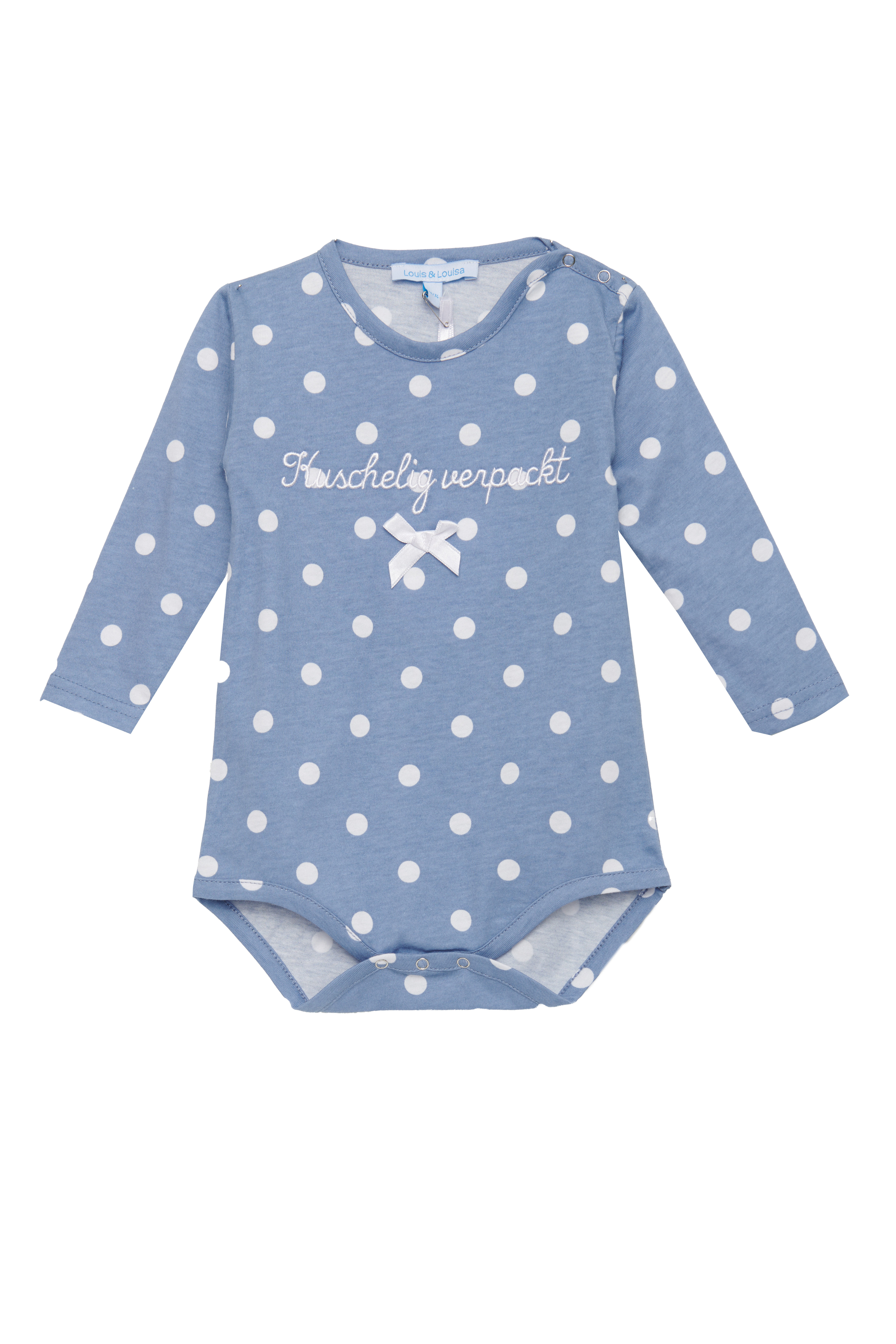 Body Baby "Kuschelig verpackt", blau allover