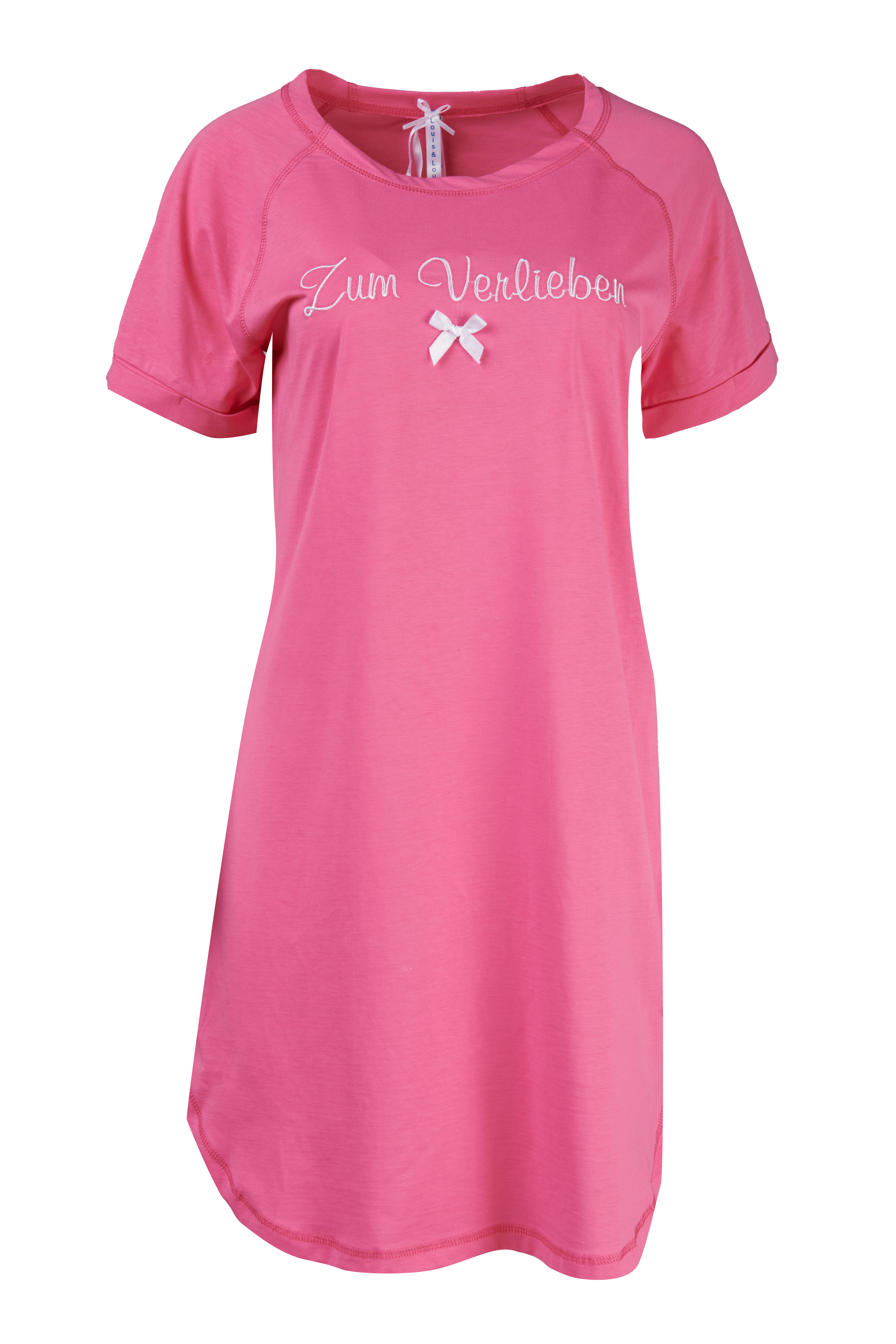 Nachthemd Damen Oversize "Zum Verlieben", pink