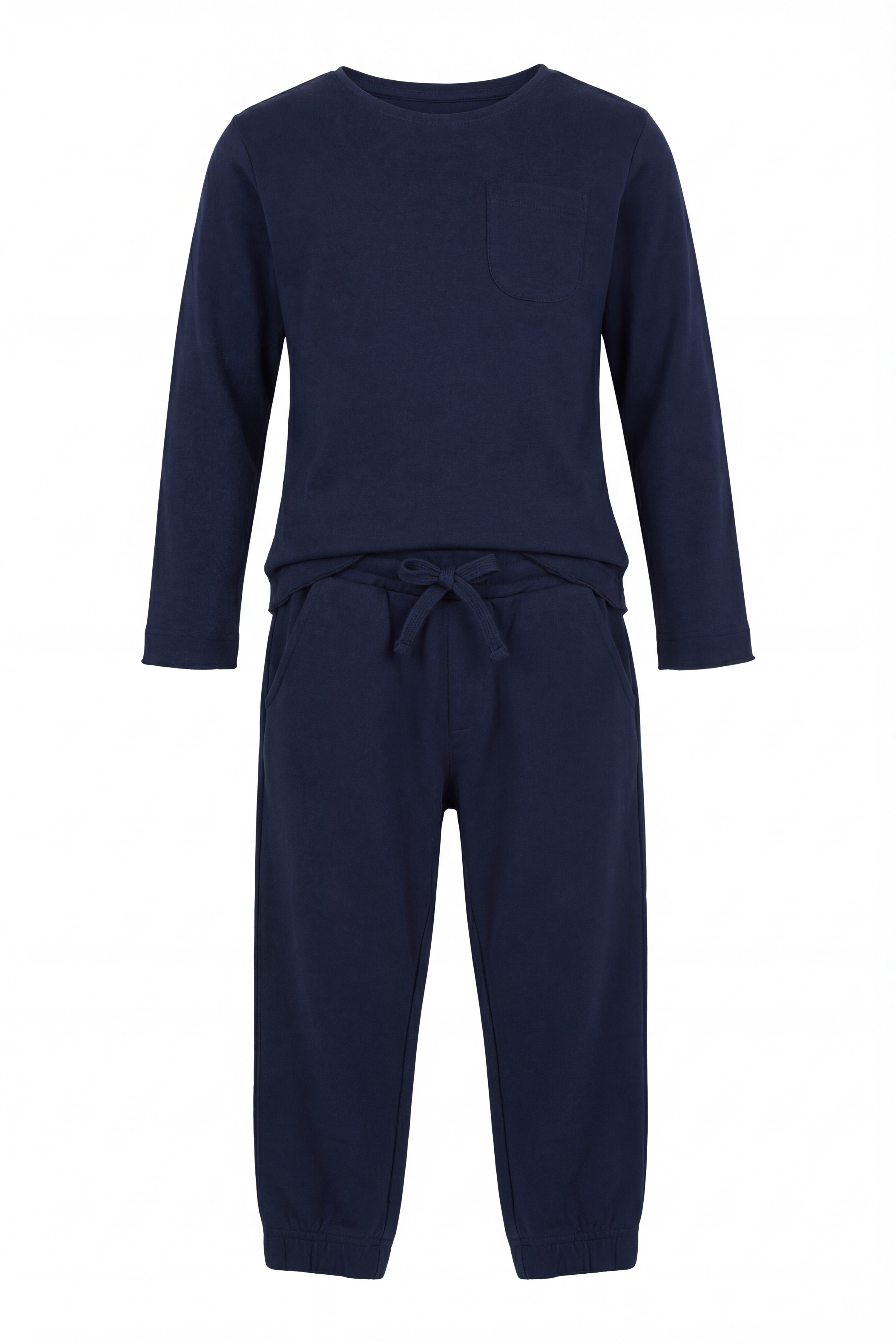 Pyjama Bündchen Jungs, dunkelblau