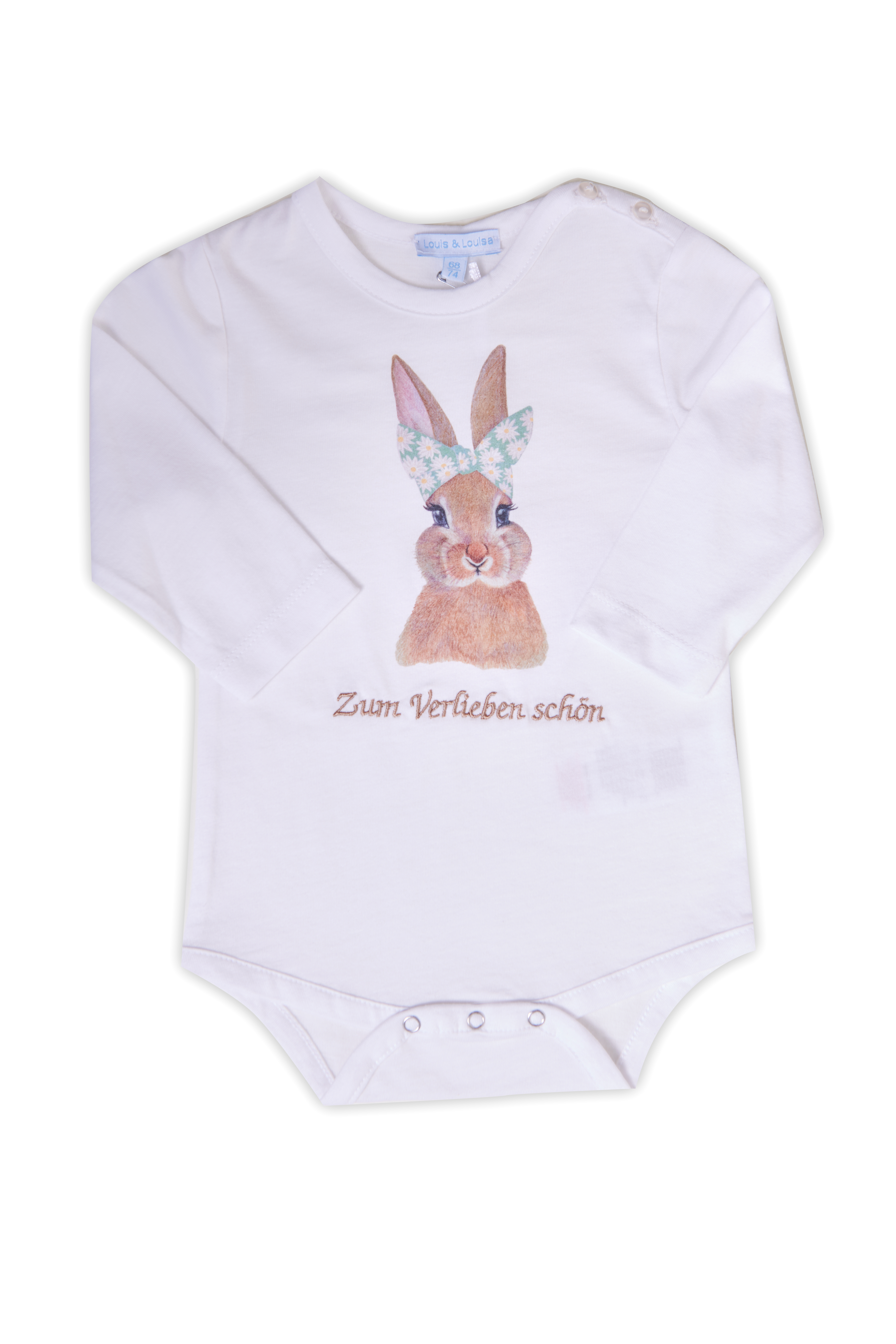 Body Baby "Hase", weiß