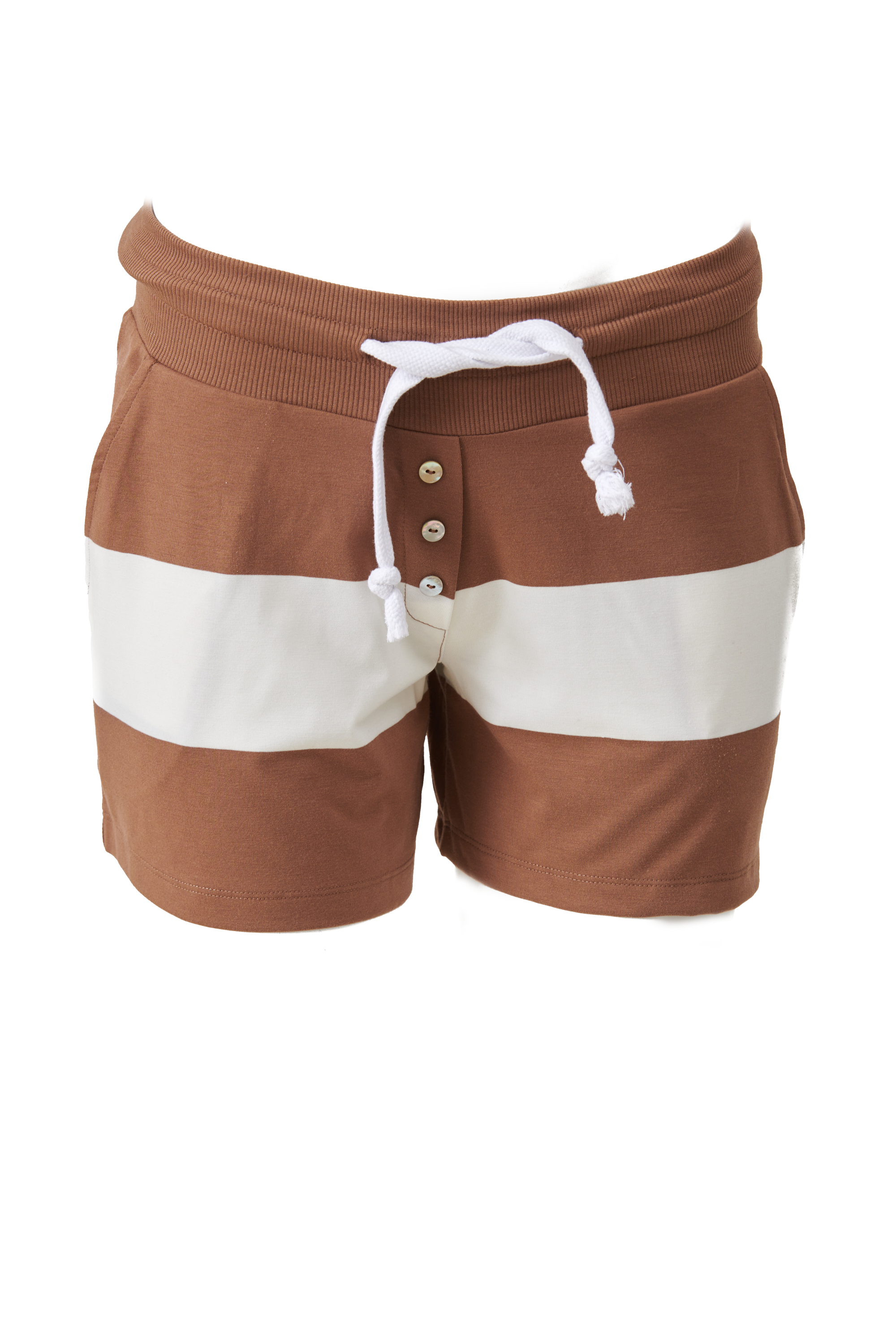 PURE Shorty, camel gestreift