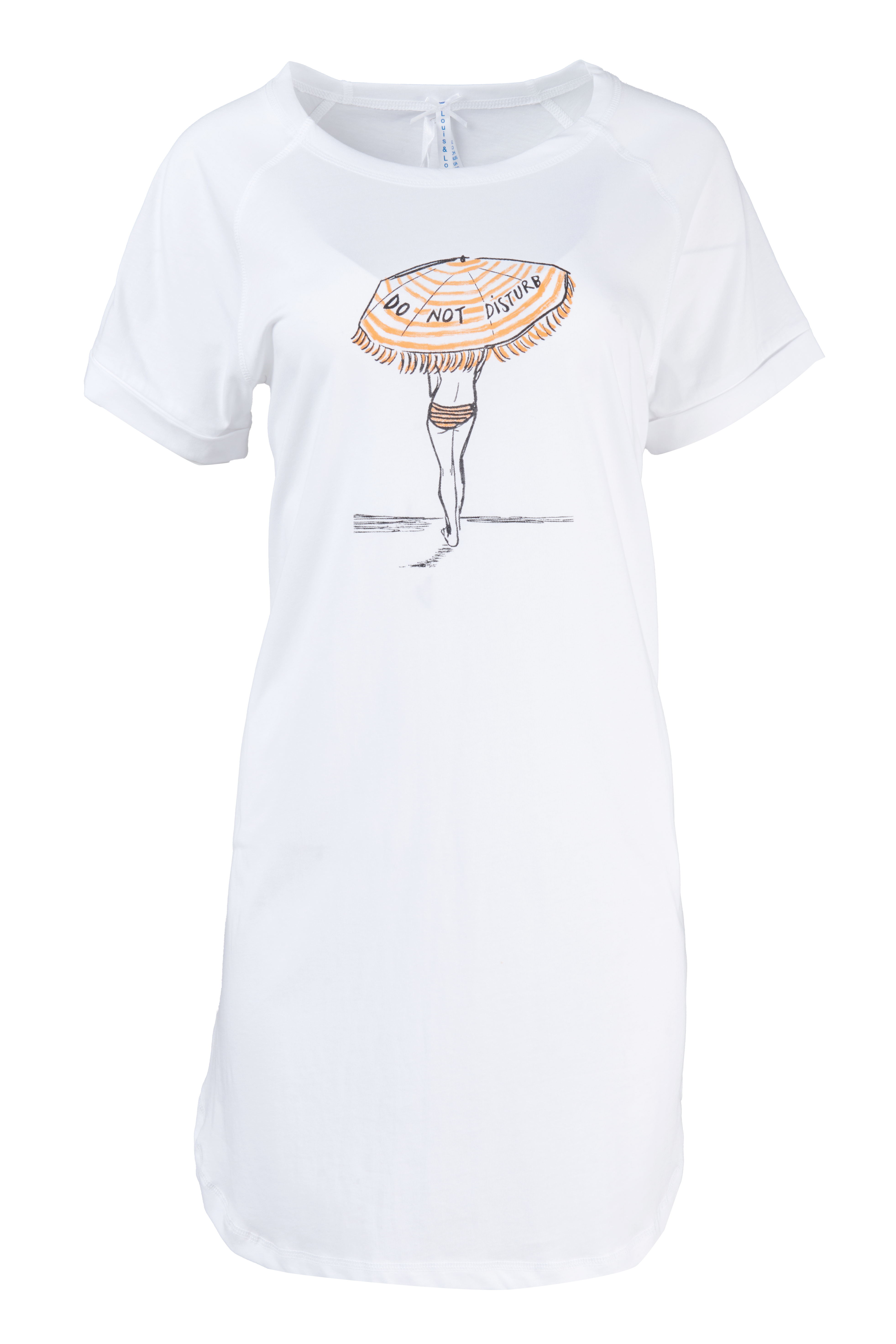 Nachthemd Damen Oversize "Sonnenschirm", weiß