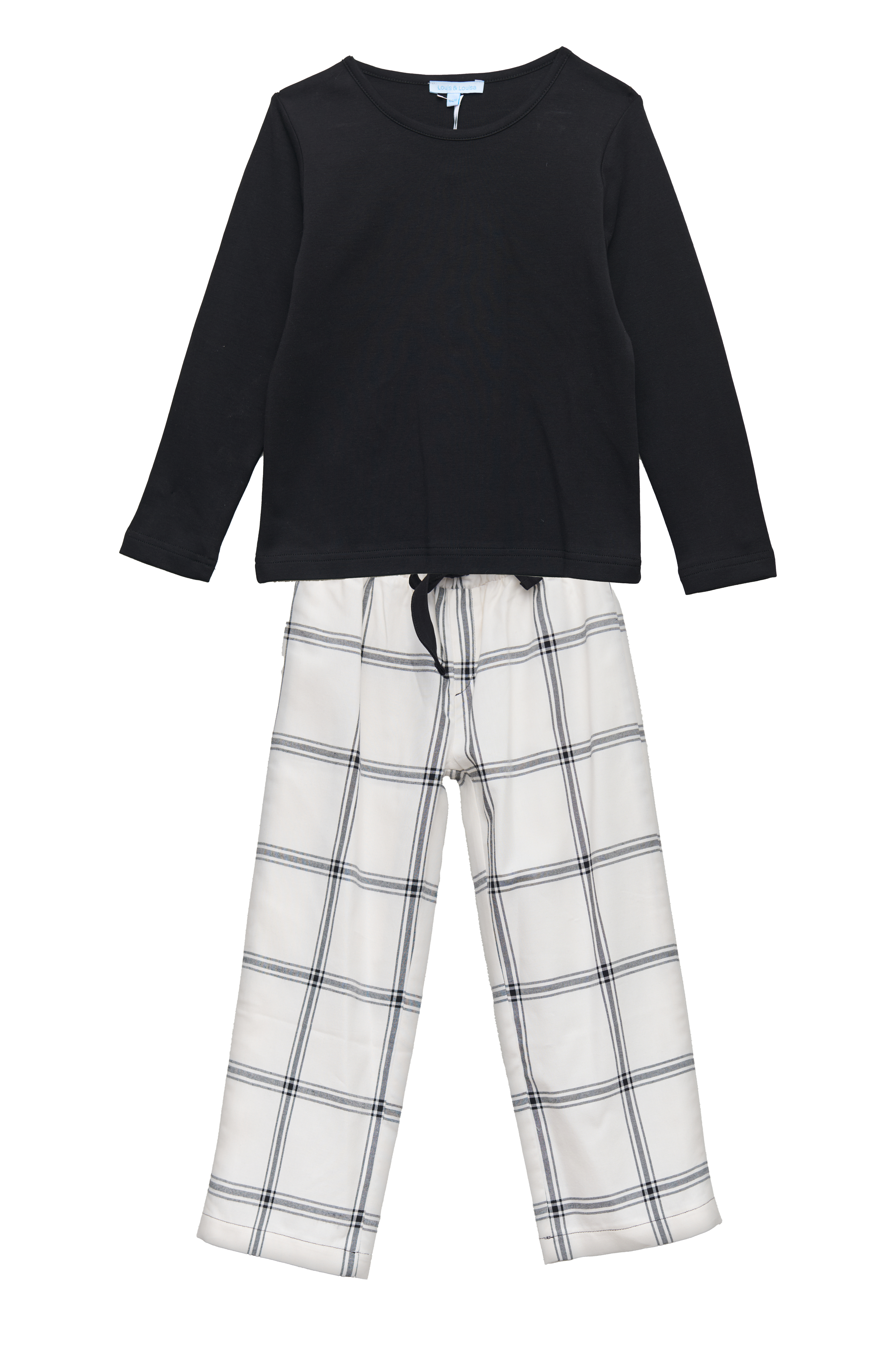 Pyjama Jungs, schwarz / Flanell