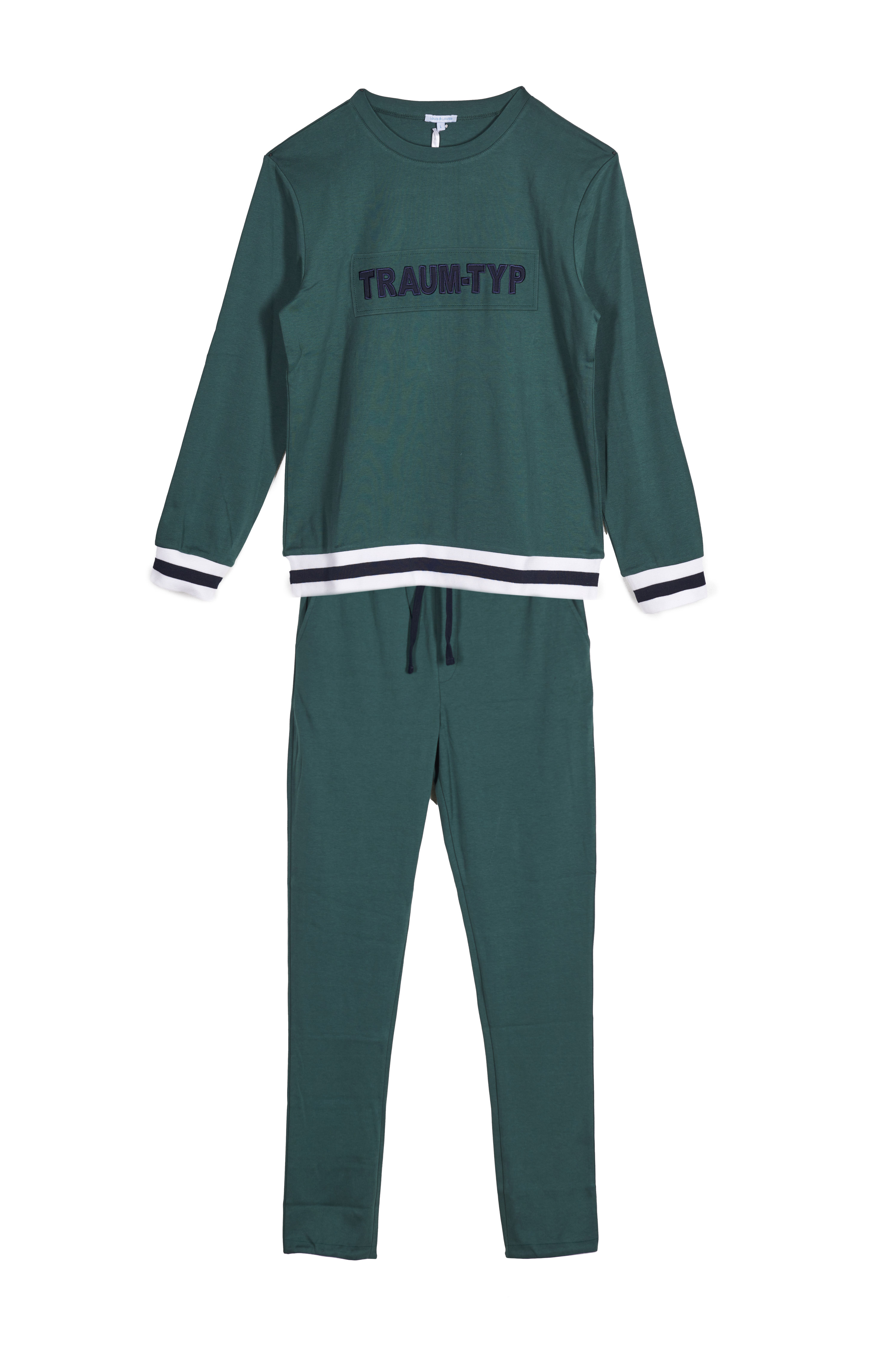 Pyjama Herren "Traumtyp", grün