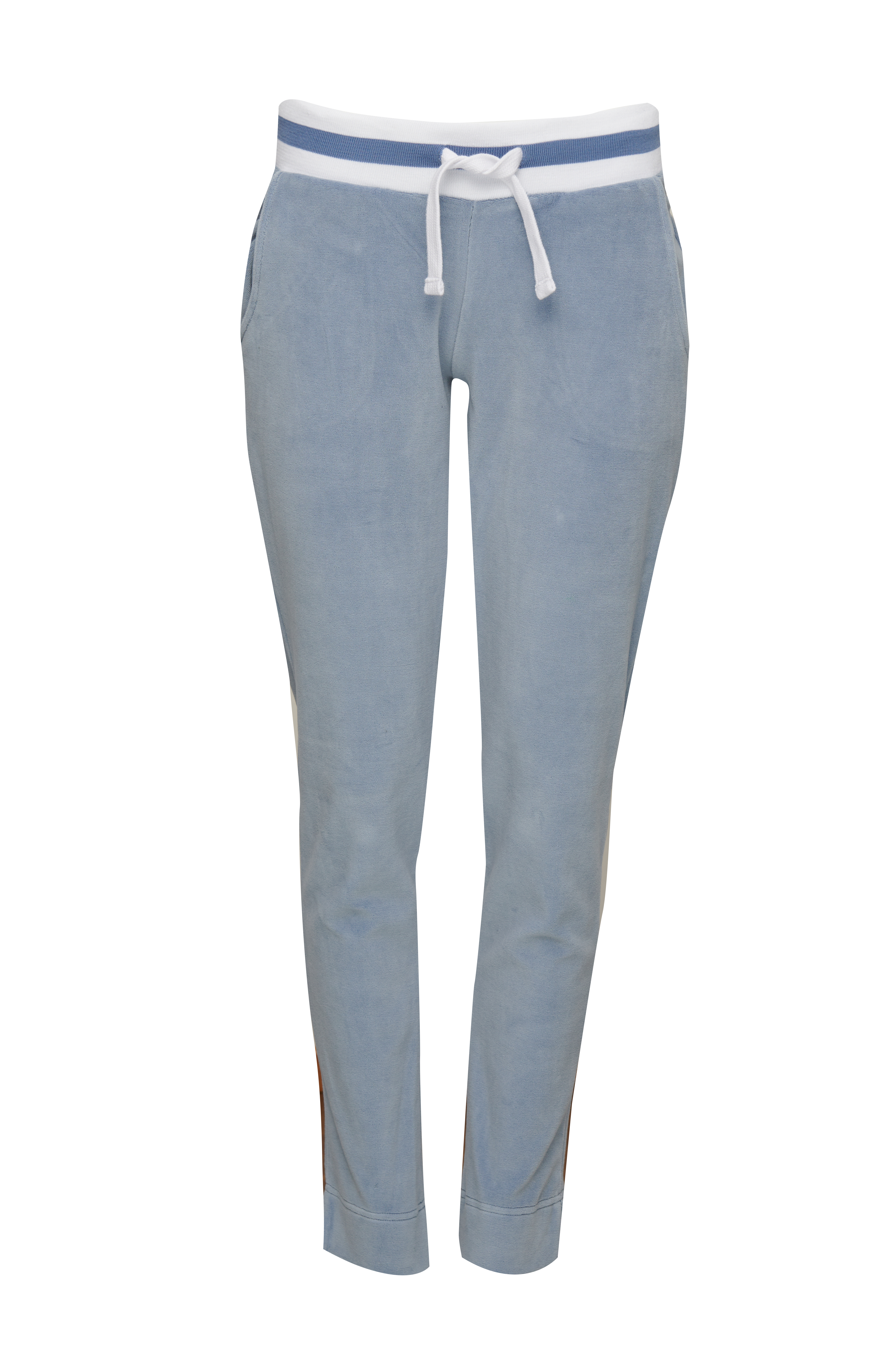 Hose Nicky Damen, blau mit Streifen