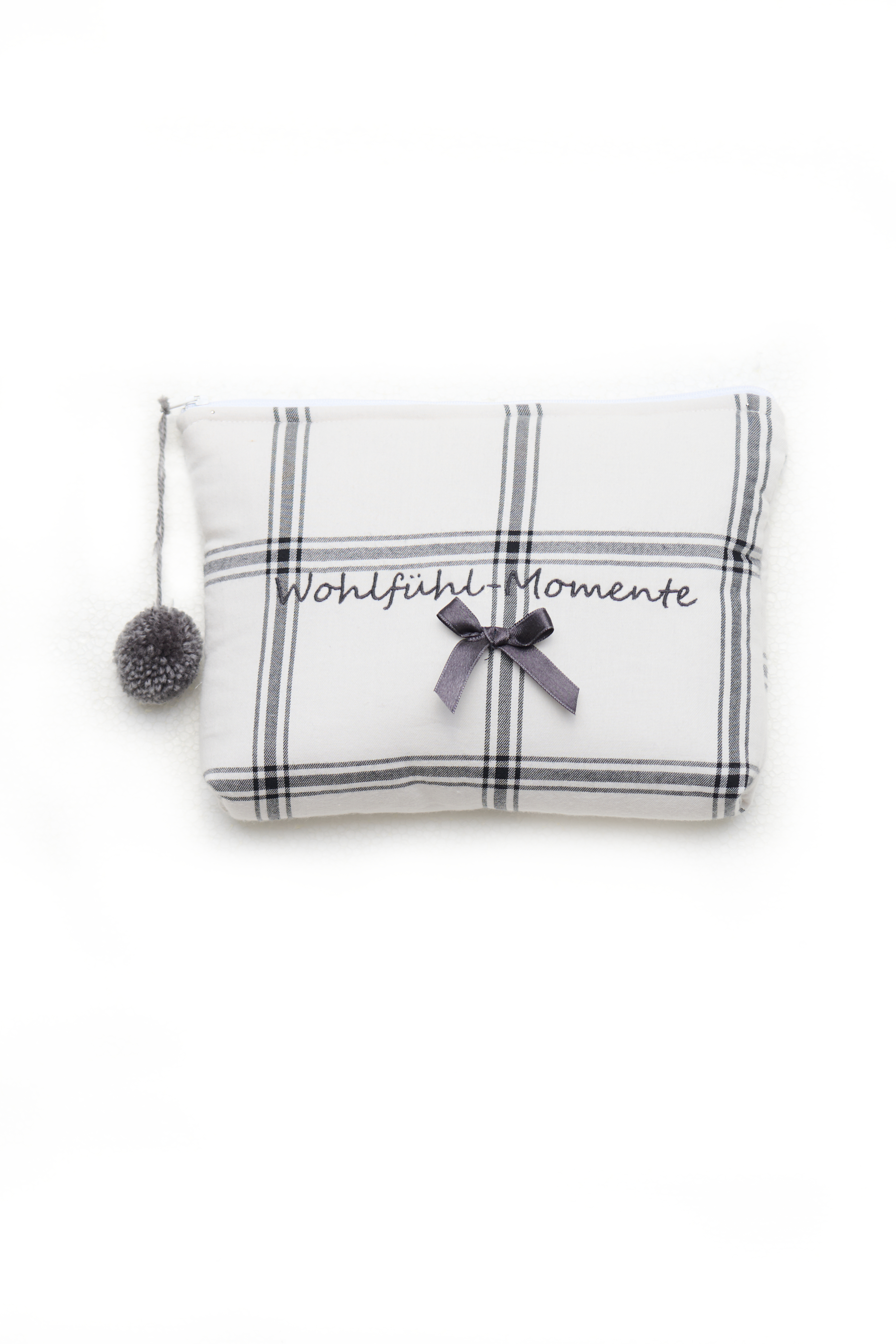 Kosmetiktasche "Wohlfühl-Momente" Flanell