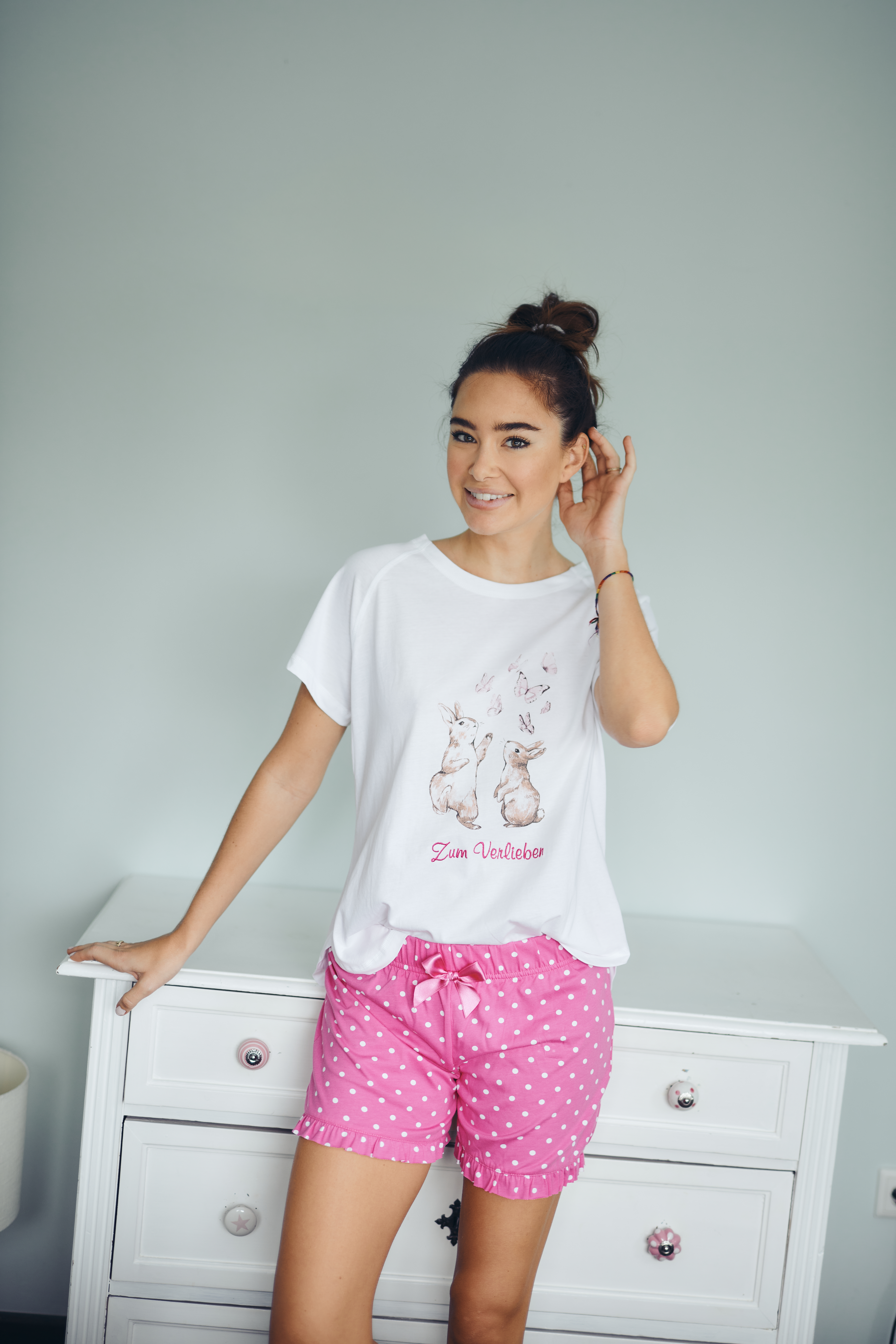 241023_LL_Lisa14890 Short-Set Damen Hasen "Zum Verlieben", weiß / pink allover