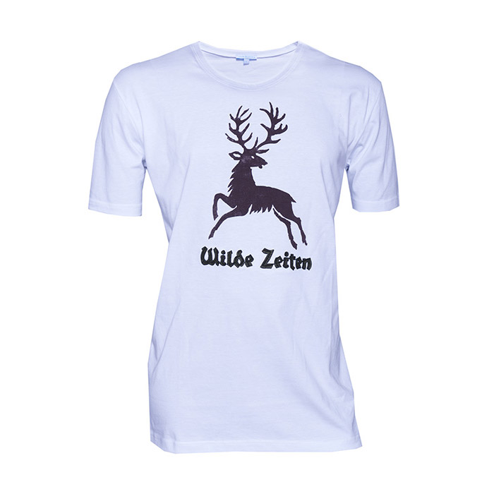 "Wilde Zeiten" Herren Shirt weiß